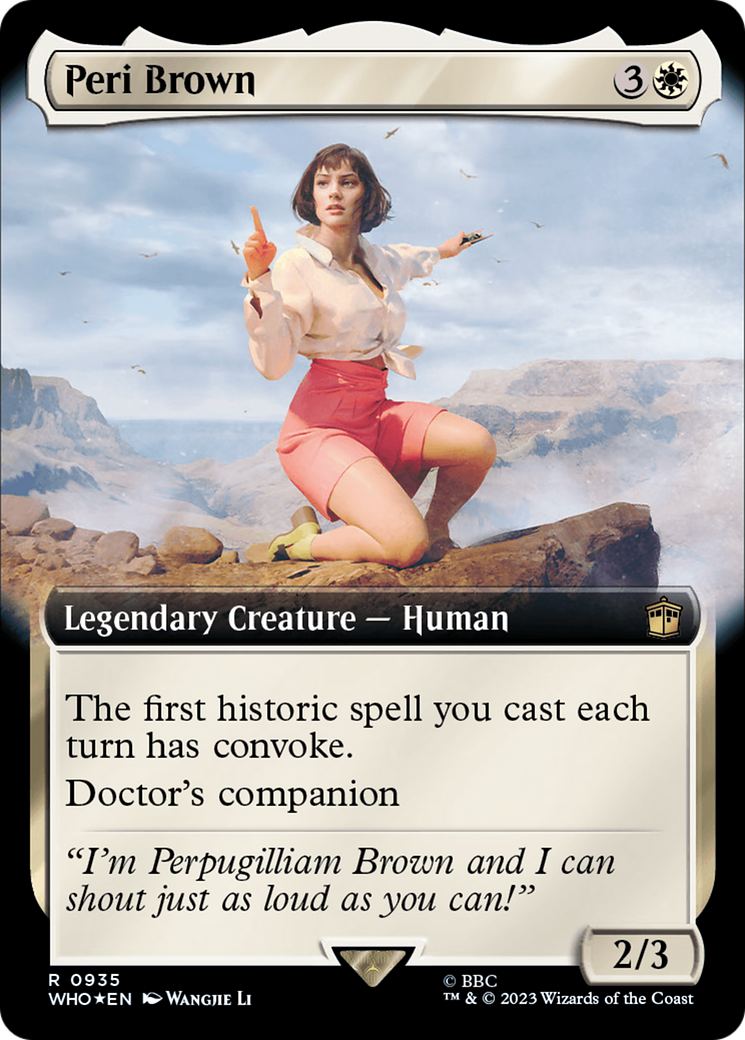 Peri Brown (Extended Art) (Surge Foil) (935) [Doctor Who] foil - Deck Out Gaming