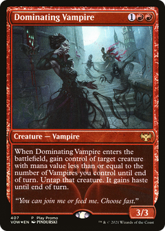 Dominating Vampire (407) [Play Promos] foil - Deck Out Gaming