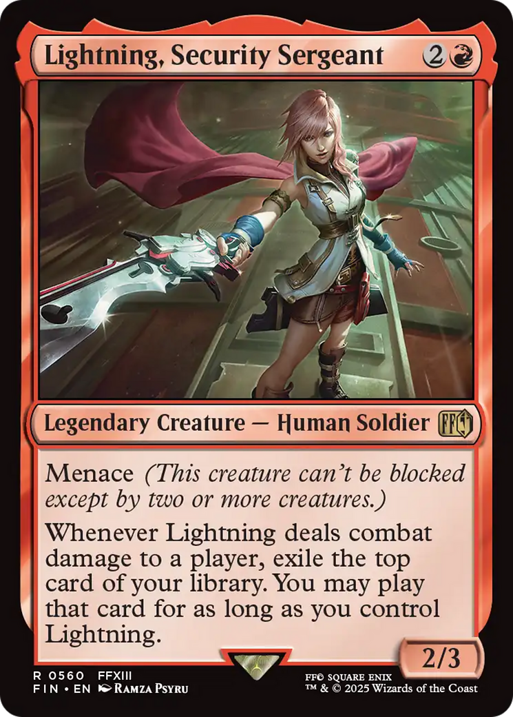 Lightning, Security Sergeant (560) [FINAL FANTASY] - Deck Out Gaming