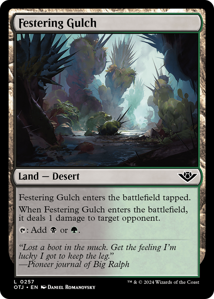 Festering Gulch (257) [Outlaws of Thunder Junction] foil - Deck Out Gaming