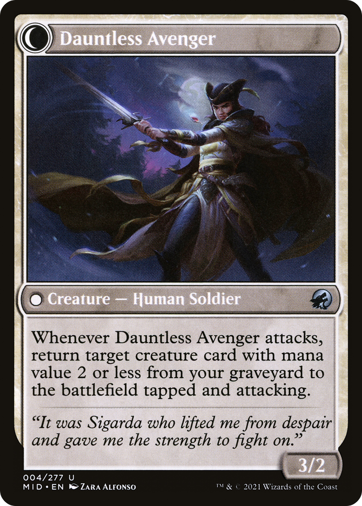 Bereaved Survivor // Dauntless Avenger (4) [Innistrad: Midnight Hunt] - Deck Out Gaming