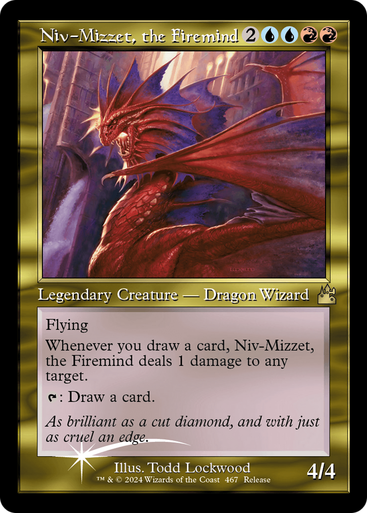 Niv-Mizzet, the Firemind (Retro Frame) (467) [Ravnica Remastered] foil - Deck Out Gaming