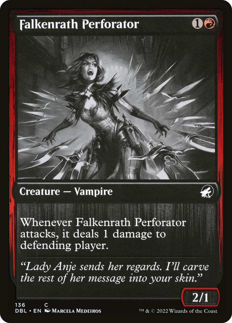 Falkenrath Perforator (136) [Innistrad: Double Feature] foil - Deck Out Gaming