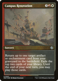 Campus Renovation (127) [March of the Machine: The Aftermath] etched - Deck Out Gaming
