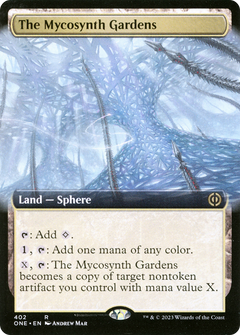 The Mycosynth Gardens (Extended Art) (402) [Phyrexia: All Will Be One] foil - Deck Out Gaming