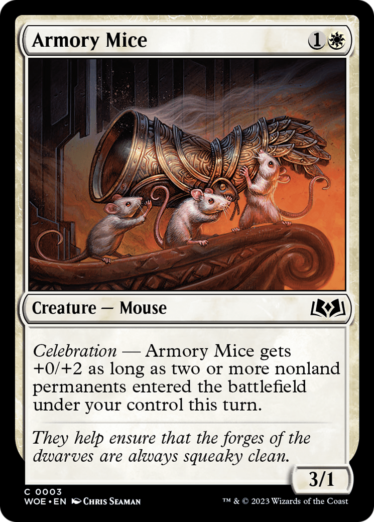 Armory Mice (3) [Wilds of Eldraine] - Deck Out Gaming
