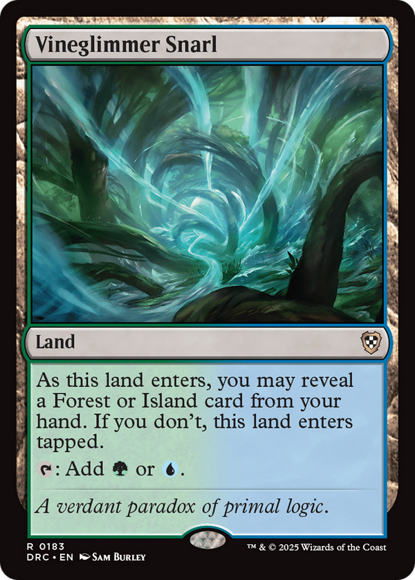 Vineglimmer Snarl (183) [Commander: Aetherdrift] - Deck Out Gaming