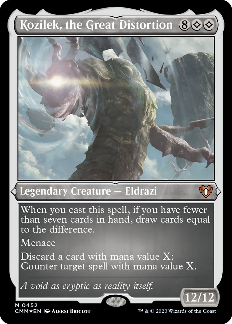 Kozilek, the Great Distortion (452) [Commander Masters] etched - Deck Out Gaming