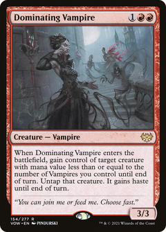 Dominating Vampire (154) [Innistrad: Crimson Vow] foil - Deck Out Gaming
