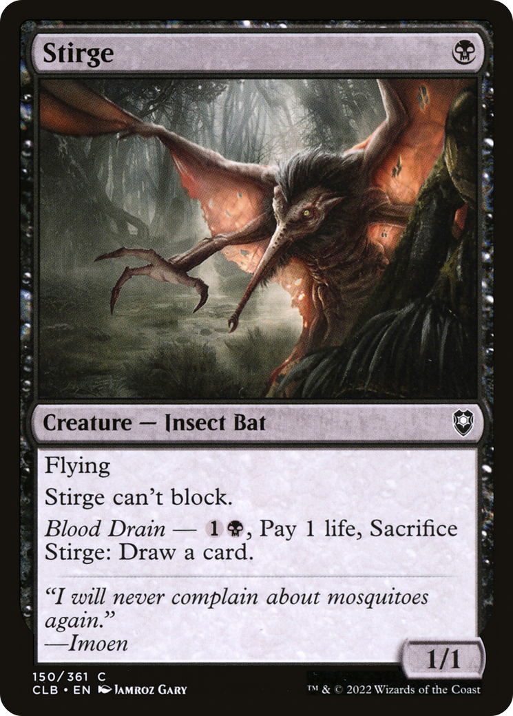 Stirge (150) [Commander Legends: Battle for Baldur's Gate] - Deck Out Gaming