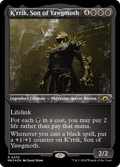 K'rrik, Son of Yawgmoth (Foil Etched) (479) [Modern Horizons 3] foil - Deck Out Gaming