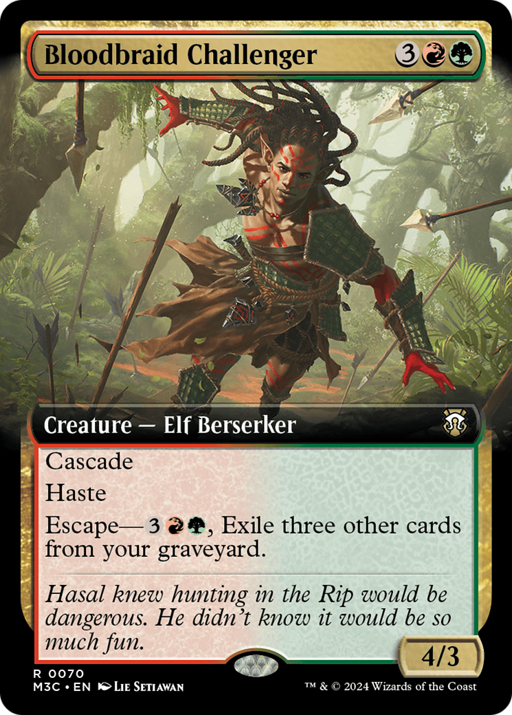Bloodbraid Challenger (Extended Art) (70) [Modern Horizons 3 Commander] - Deck Out Gaming