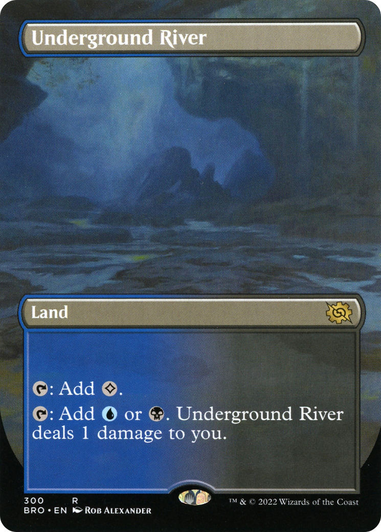 Underground River (Borderless) (300) [The Brothers' War] foil - Deck Out Gaming