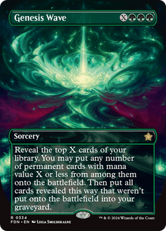 Genesis Wave (Borderless) (334) [Foundations] foil - Deck Out Gaming