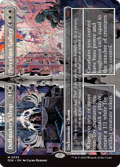 Dollmaker's Shop // Porcelain Gallery (Borderless) (335) [Duskmourn: House of Horror] foil - Deck Out Gaming