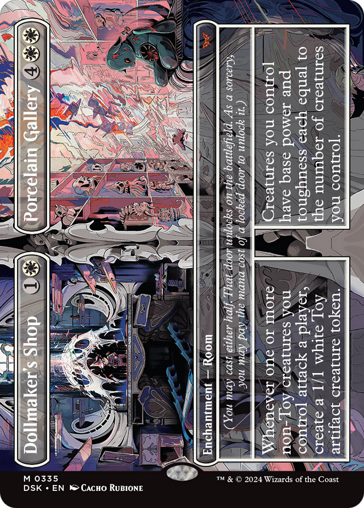 Dollmaker's Shop // Porcelain Gallery (Borderless) (335) [Duskmourn: House of Horror] foil - Deck Out Gaming