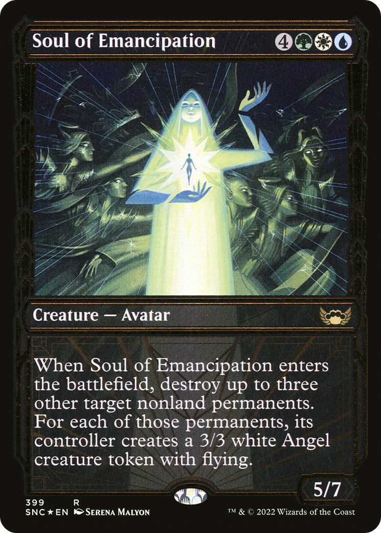 Soul of Emancipation (Gilded Foil) (399) [Streets of New Capenna] foil - Deck Out Gaming