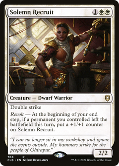 Solemn Recruit (708) [Commander Legends: Battle for Baldur's Gate] - Deck Out Gaming
