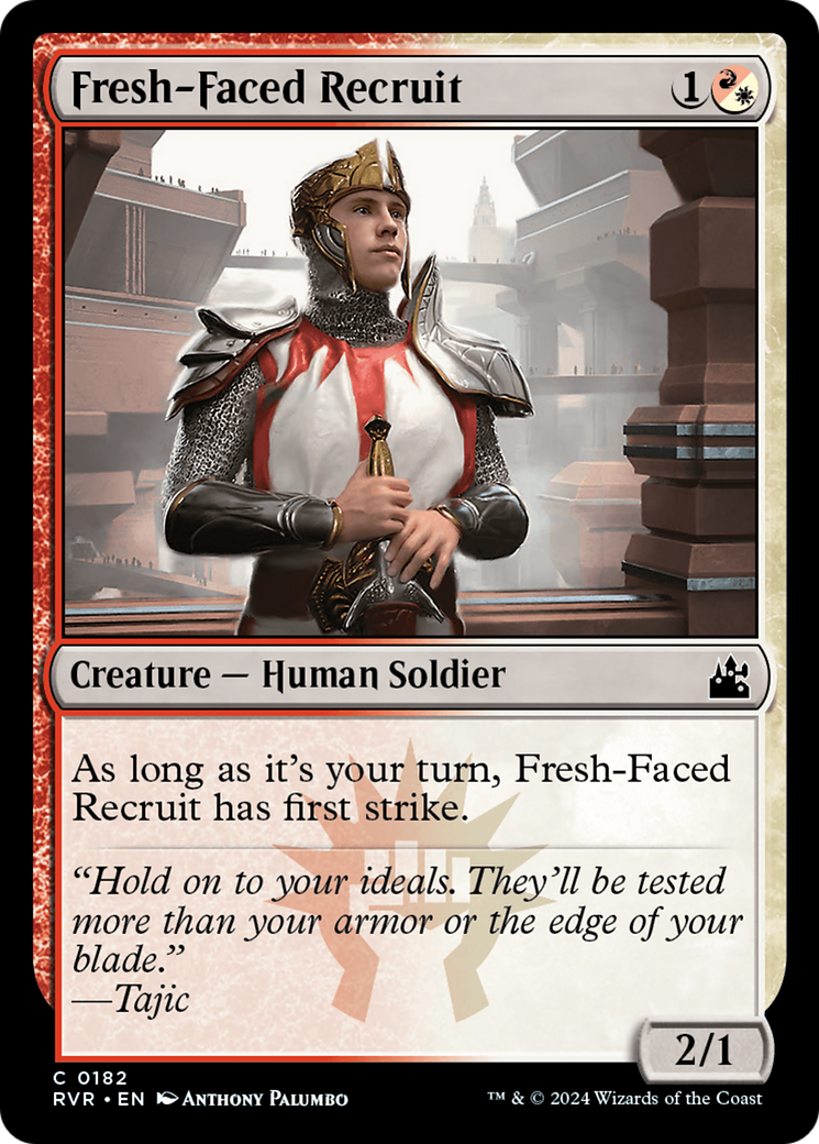 Fresh-Faced Recruit (182) [Ravnica Remastered] foil - Deck Out Gaming