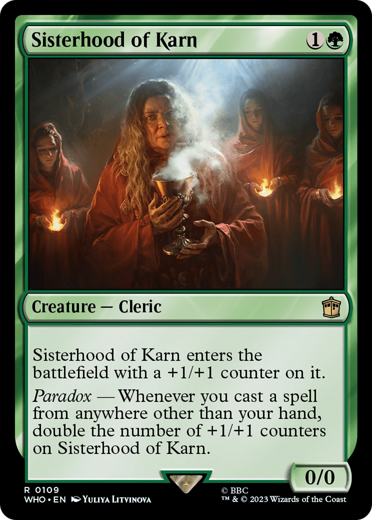 Sisterhood of Karn (109) [Doctor Who] foil - Deck Out Gaming