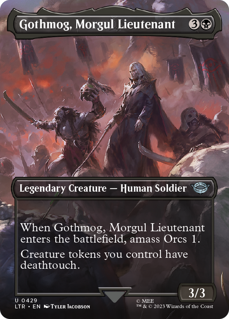 Gothmog, Morgul Lieutenant (Borderless) (429) [The Lord of the Rings: Tales of Middle-earth] foil - Deck Out Gaming