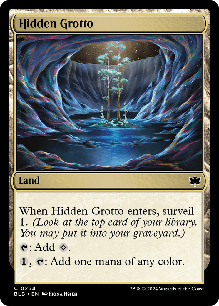 Hidden Grotto (254) [Bloomburrow] - Deck Out Gaming