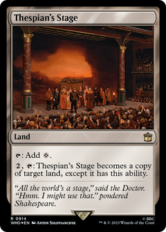 Thespian's Stage (Surge Foil) (914) [Doctor Who] foil - Deck Out Gaming