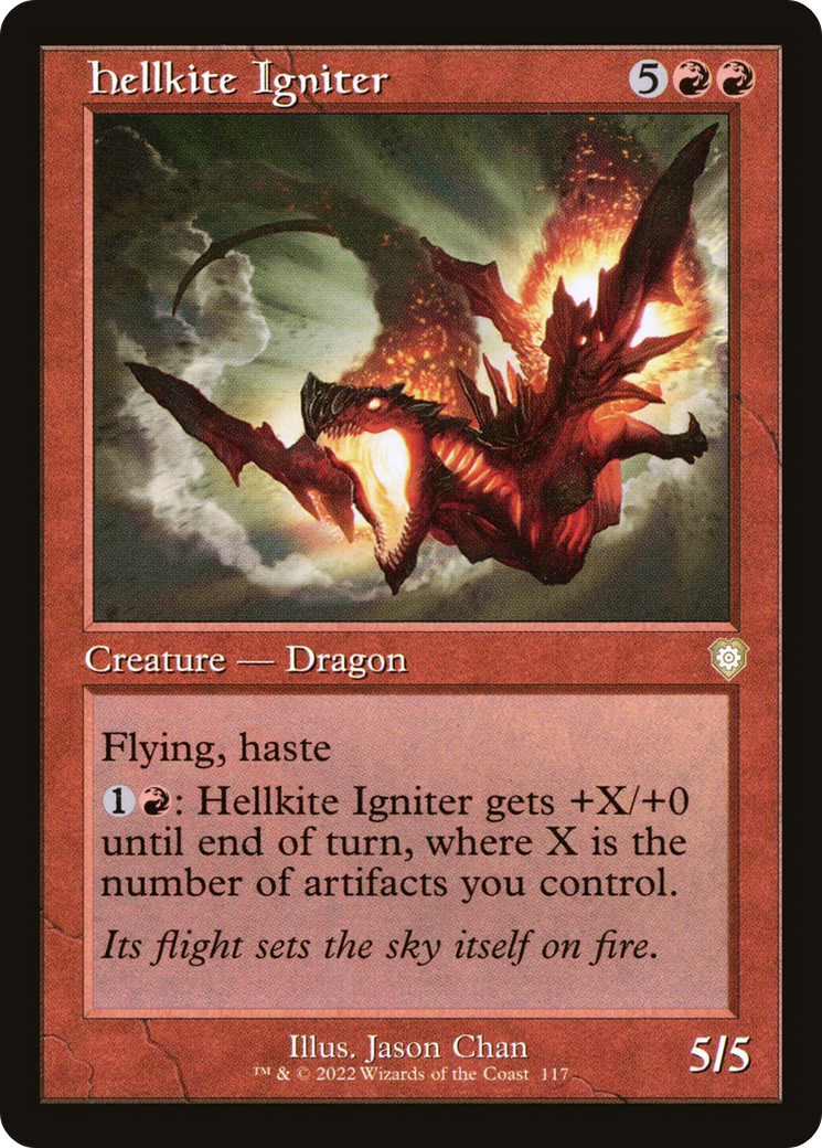 Hellkite Igniter (Retro Frame) (117) [Commander: The Brothers' War] - Deck Out Gaming