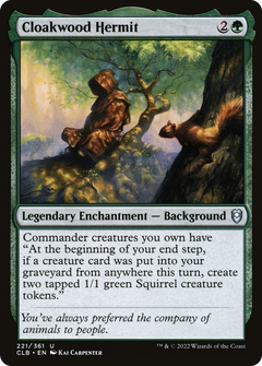 Cloakwood Hermit (221) [Commander Legends: Battle for Baldur's Gate] - Deck Out Gaming