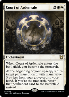 Court of Ardenvale (21) [Wilds of Eldraine Commander] - Deck Out Gaming