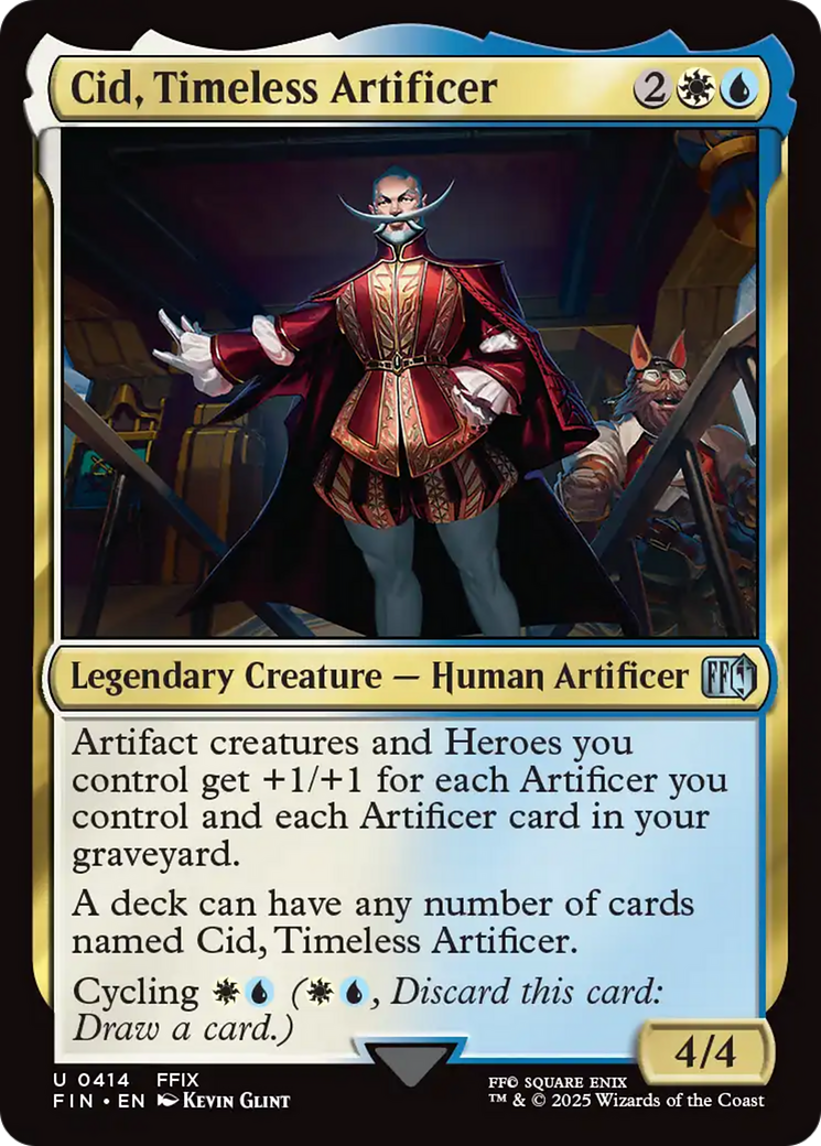 Cid, Timeless Artificer (414) [FINAL FANTASY] foil - Deck Out Gaming