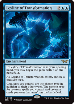 Leyline of Transformation (63) [Duskmourn: House of Horror] foil - Deck Out Gaming