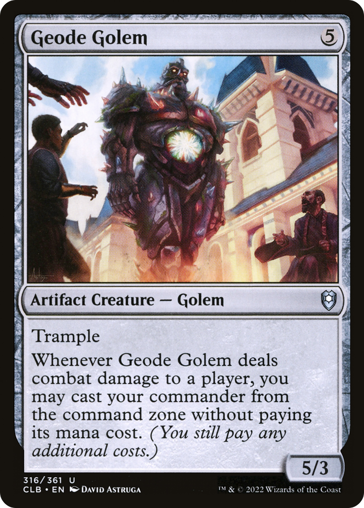 Geode Golem (316) [Commander Legends: Battle for Baldur's Gate] foil - Deck Out Gaming