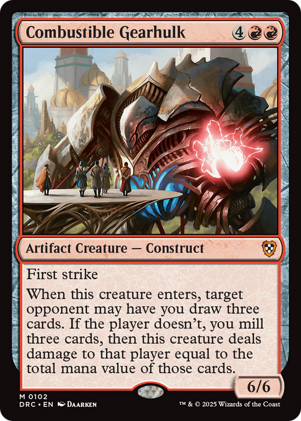 Combustible Gearhulk (102) [Commander: Aetherdrift] - Deck Out Gaming