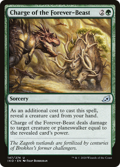 Charge of the Forever-Beast (147) [Ikoria: Lair of Behemoths] - Deck Out Gaming