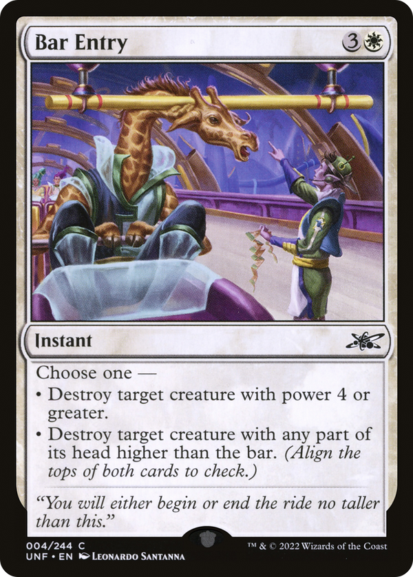 Bar Entry (4) [Unfinity] - Deck Out Gaming
