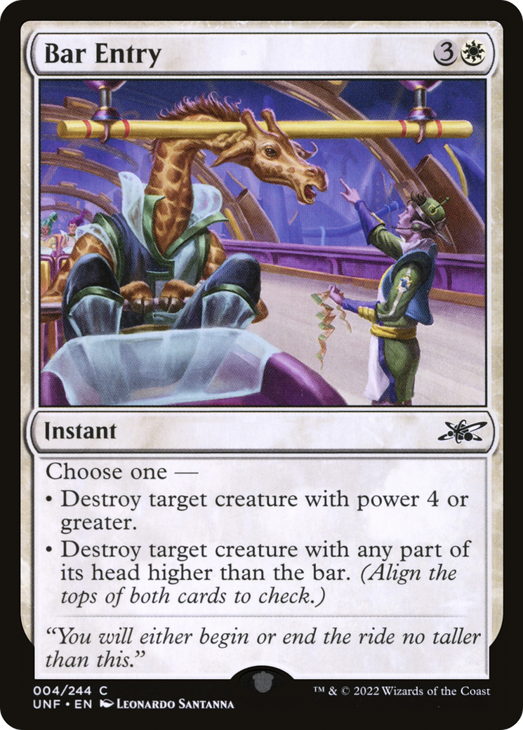 Bar Entry (4) [Unfinity] foil - Deck Out Gaming