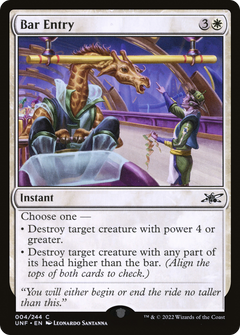 Bar Entry (4) [Unfinity] foil - Deck Out Gaming