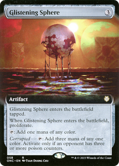 Glistening Sphere (Extended Art) (58) [Phyrexia: All Will Be One Commander] - Deck Out Gaming