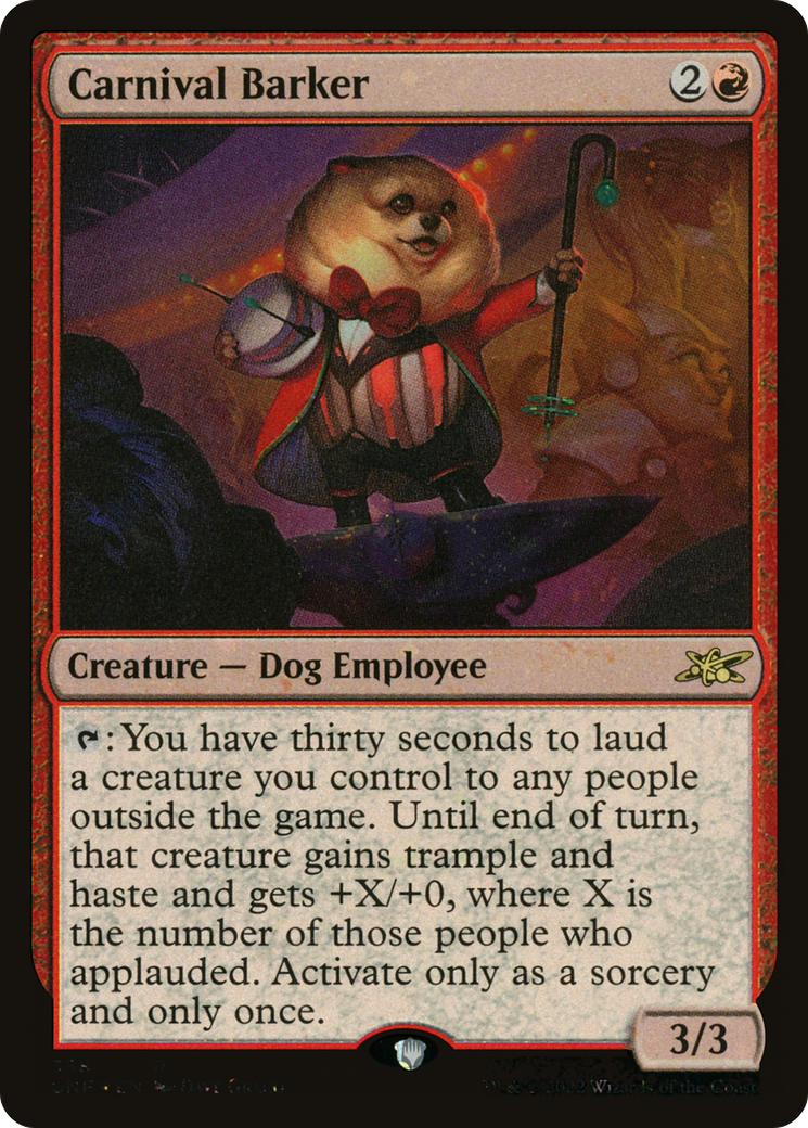 Carnival Barker (Galaxy Foil) (388) [Unfinity] foil - Deck Out Gaming