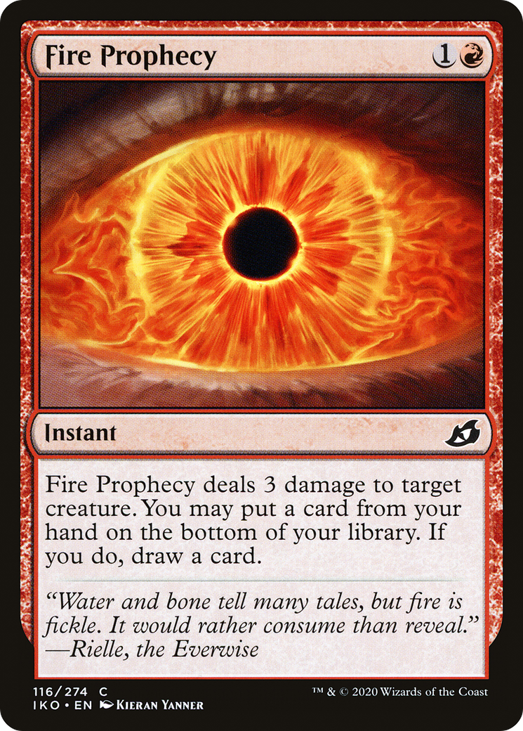 Fire Prophecy (116) [Ikoria: Lair of Behemoths] - Deck Out Gaming