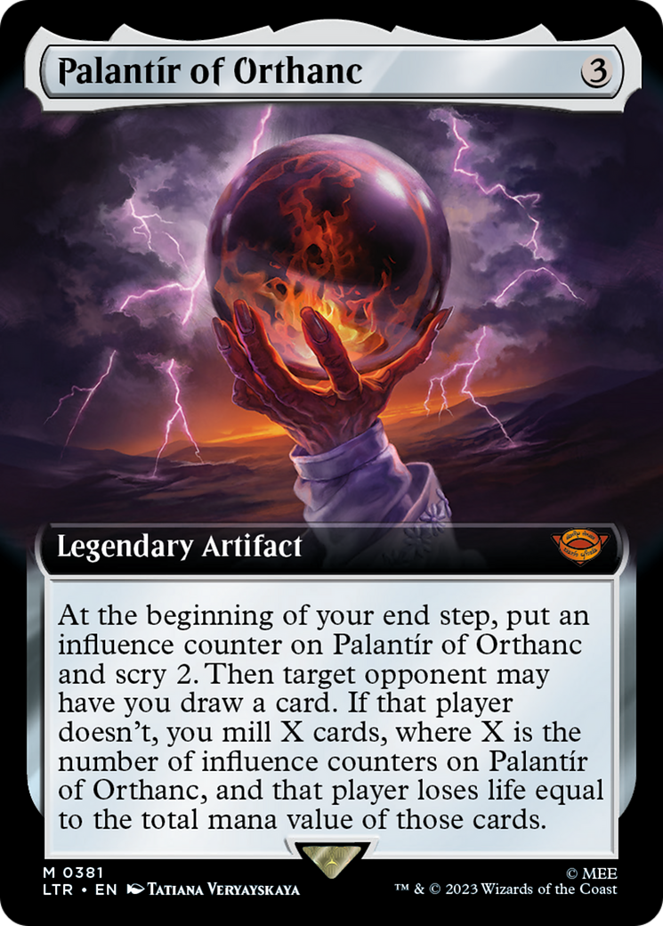 Palantir of Orthanc (Extended Art) (381) [The Lord of the Rings: Tales of Middle-earth] foil - Deck Out Gaming