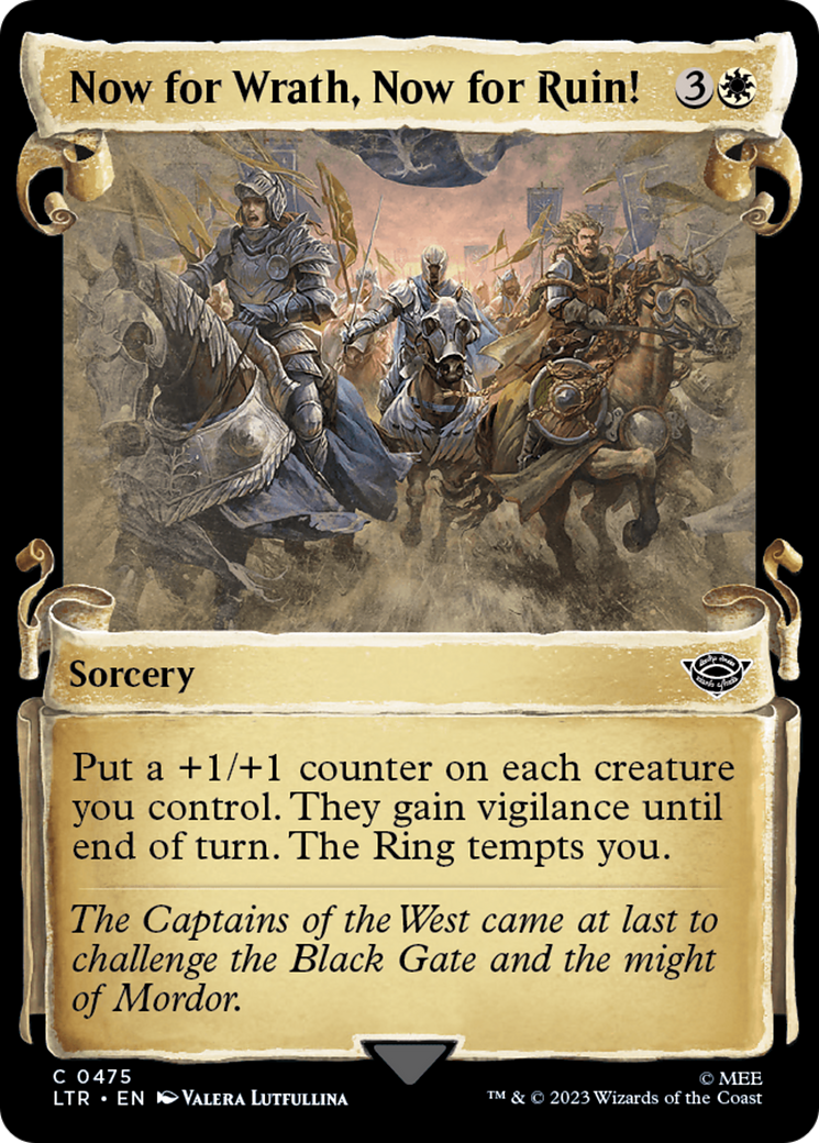 Now for Wrath, Now for Ruin! (Showcase Scrolls) (475) [The Lord of the Rings: Tales of Middle-earth] - Deck Out Gaming