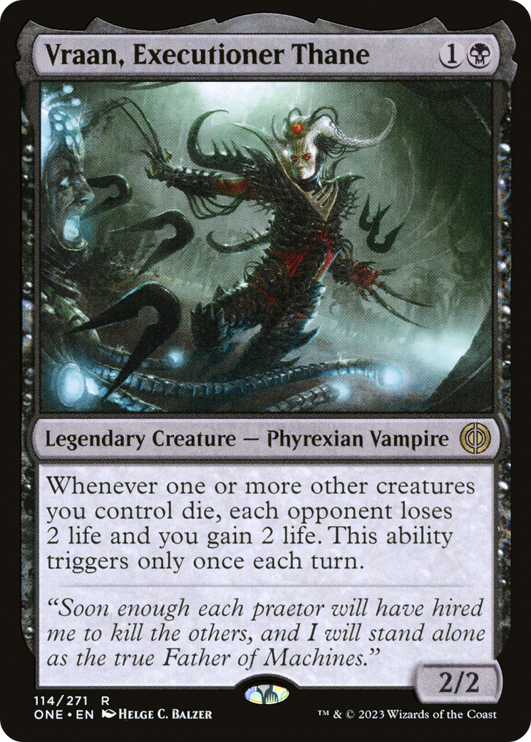 Vraan, Executioner Thane (114) [Phyrexia: All Will Be One] foil - Deck Out Gaming