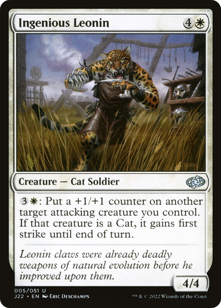 Ingenious Leonin (5) [Jumpstart 2022] - Deck Out Gaming