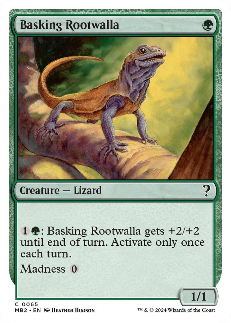 Basking Rootwalla (White Border) (65) [Mystery Booster 2] - Deck Out Gaming