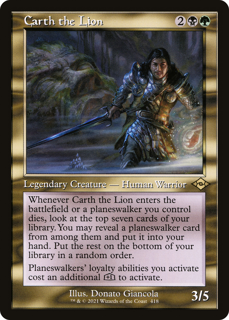 Carth the Lion (Retro Frame) (418) [Modern Horizons 2] foil - Deck Out Gaming