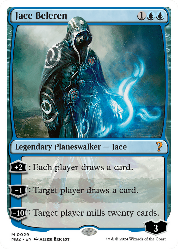 Jace Beleren (White Border) (29) [Mystery Booster 2] - Deck Out Gaming