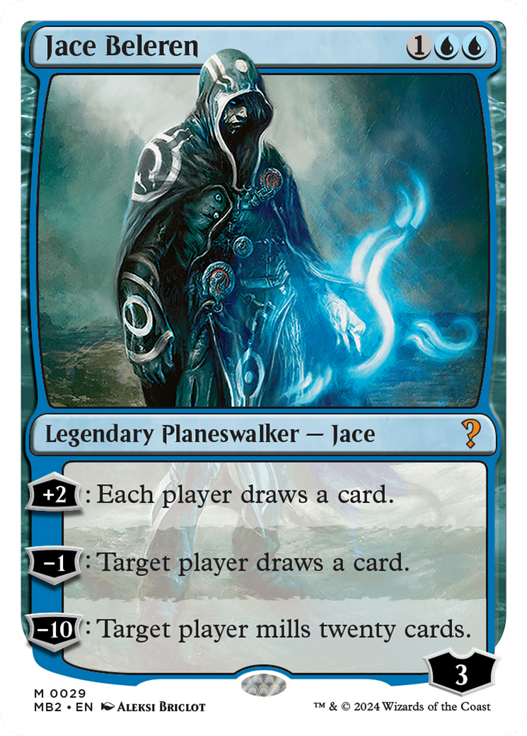 Jace Beleren (White Border) (29) [Mystery Booster 2] - Deck Out Gaming