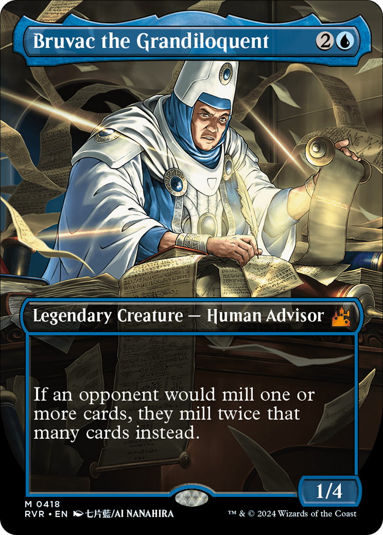 Bruvac the Grandiloquent (Anime Borderless) (418) [Ravnica Remastered] - Deck Out Gaming